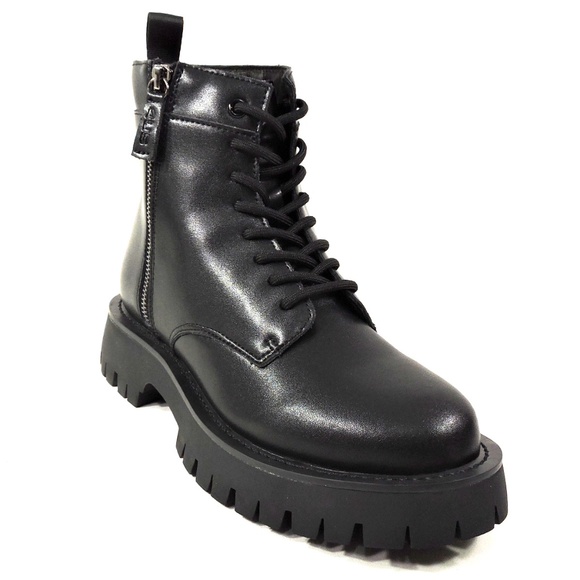 CESARE PACIOTTI 4US🇮🇹 MEN'S BLACK LEATHER WINTER ANKLE BOOTS